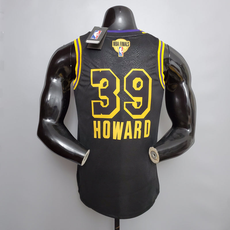 NBA Lakers-Trikot Nr. 39 Howard NBA Finals Schwarz – 23/24