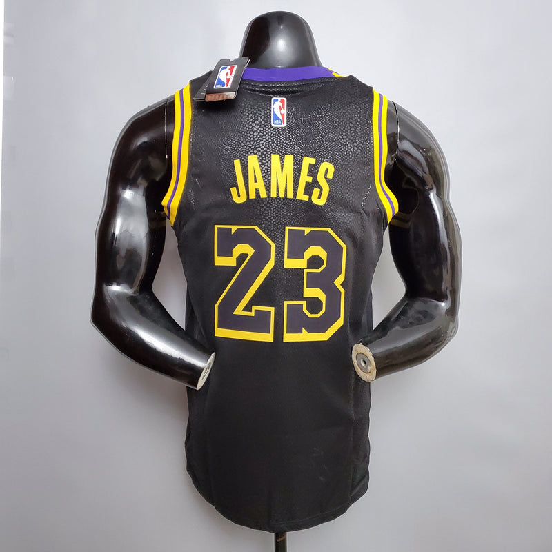 NBA Lakers-Trikot Nr. 23 James Snake Print – 23/24