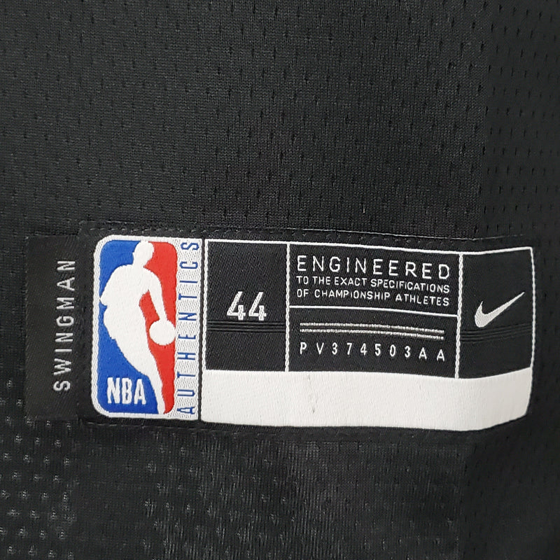 NBA Lakers-Trikot Nr. 6 James Latin Black 75. Jubiläum – 23/24