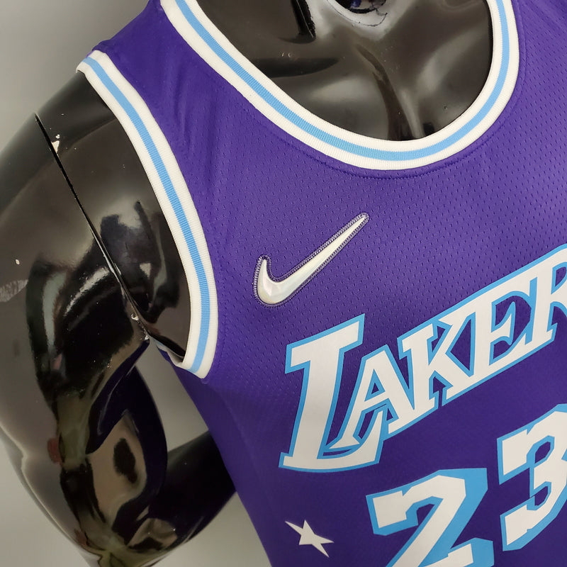 NBA Lakers Trikot Nr. 23 James City Edition Lila – 23/24