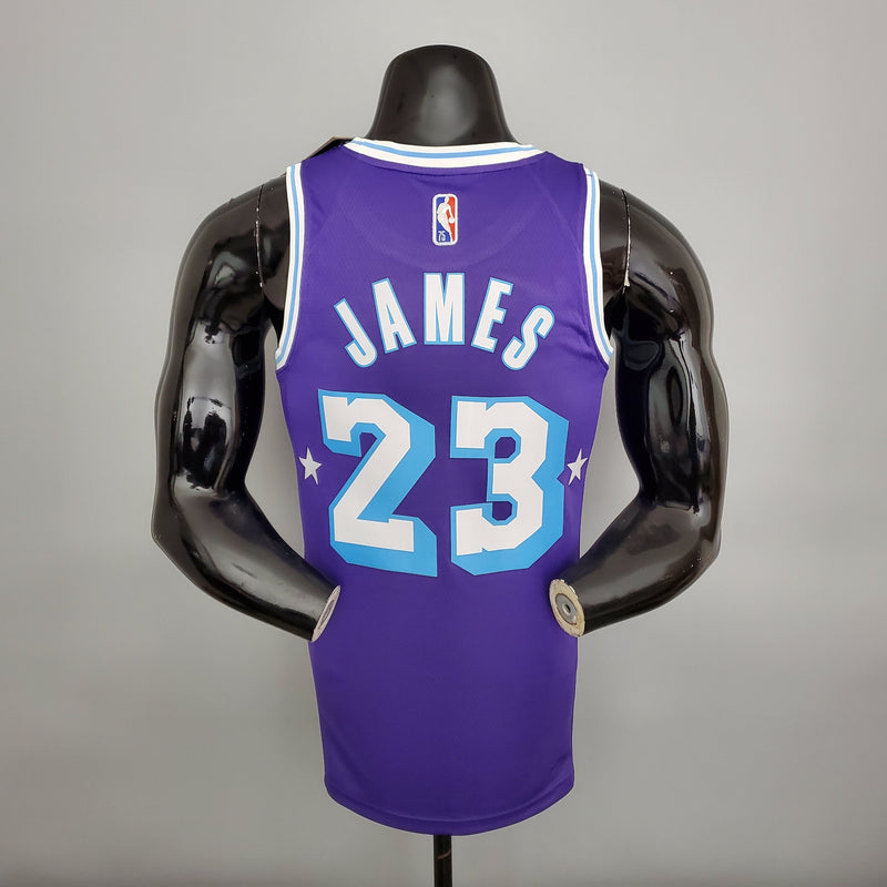 NBA Lakers Trikot Nr. 23 James City Edition Lila – 23/24