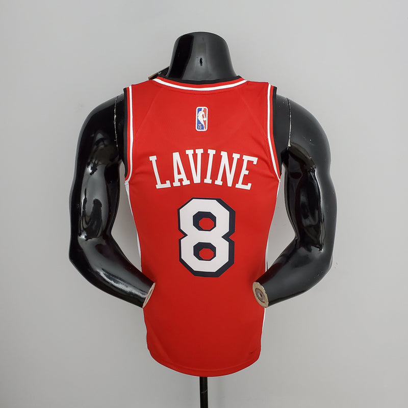 NBA Chicago Bulls Trikot Nr. 8 Lavine – 75. Jubiläum Rot