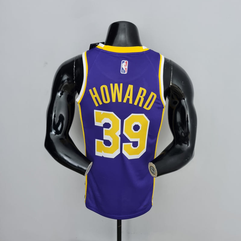 NBA Lakers-Trikot Nr. 39 Howard Purple 75. Jubiläum – 23/24