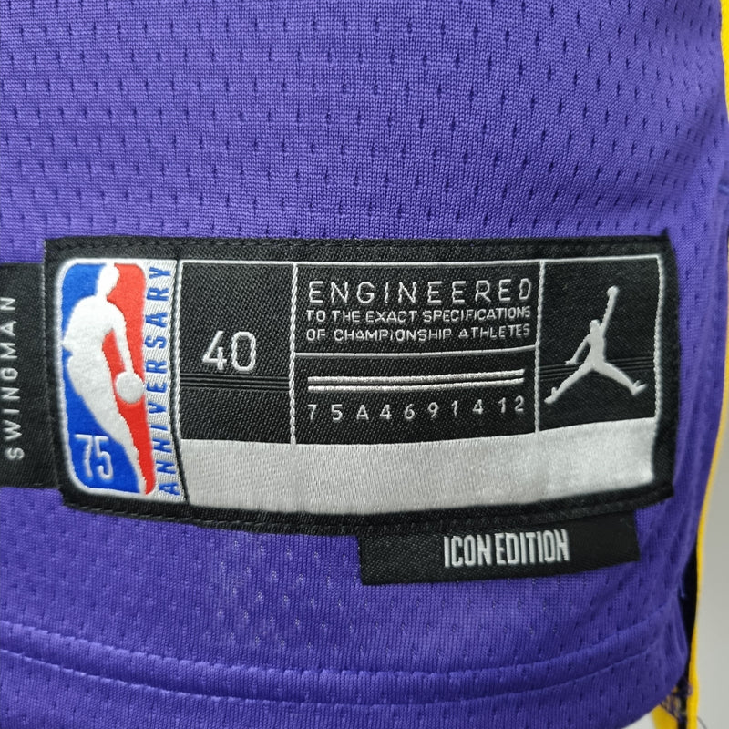 NBA Lakers-Trikot Nr. 39 Howard Purple 75. Jubiläum – 23/24