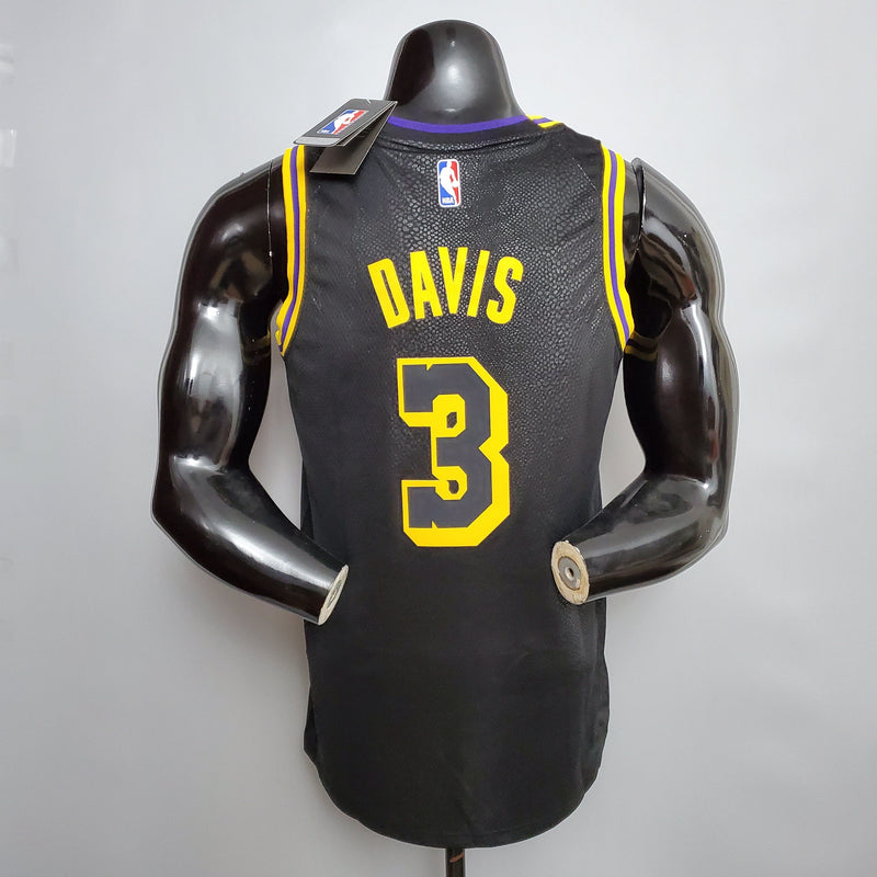 NBA Lakers-Trikot Nr. 3 Davis Snake Print – 23/24