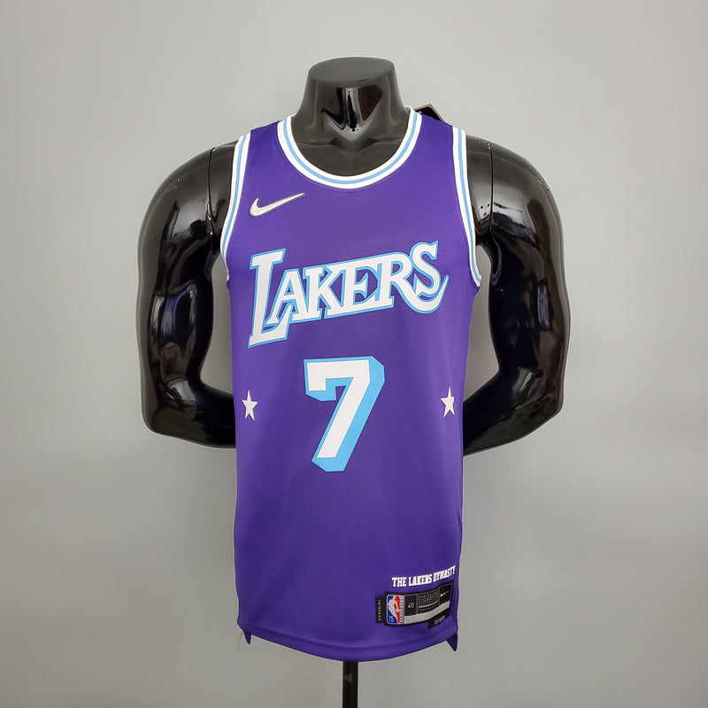 NBA Lakers-Trikot Nr. 7 Anthony City Edition Lila – 23/24