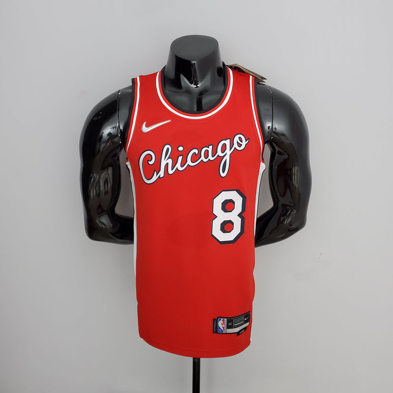 NBA Chicago Bulls Trikot Nr. 8 Lavine – 75. Jubiläum Rot