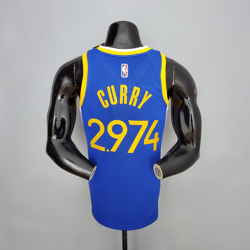 NBA Golden State Warriors #30 Curry-Trikot – #2974 Blau