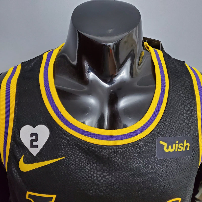 NBA Lakers-Trikot Nr. 3 Davis Snake Print – 23/24