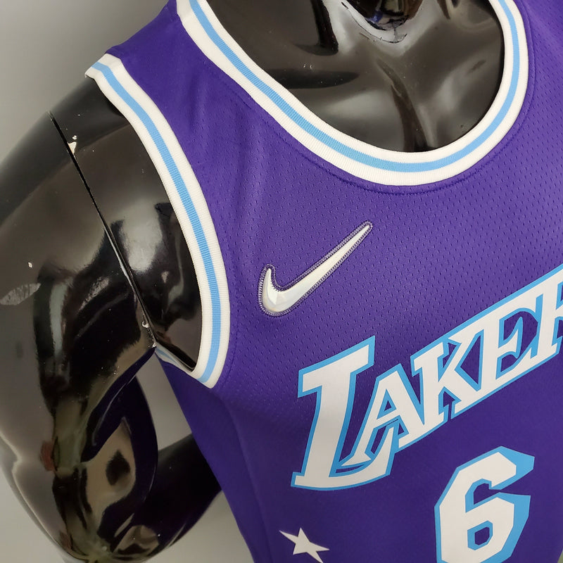 NBA Lakers Trikot Nr. 6 James City Edition Lila – 23/24