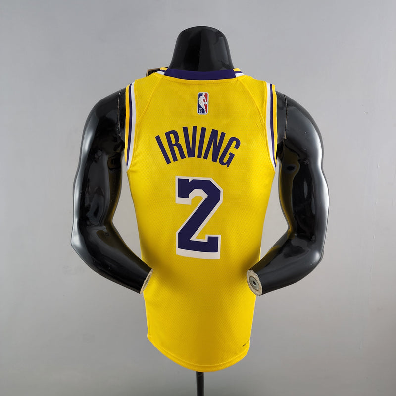 NBA Lakers Trikot Nr. 2 Irving 75. Jubiläum Gelb – 23/24