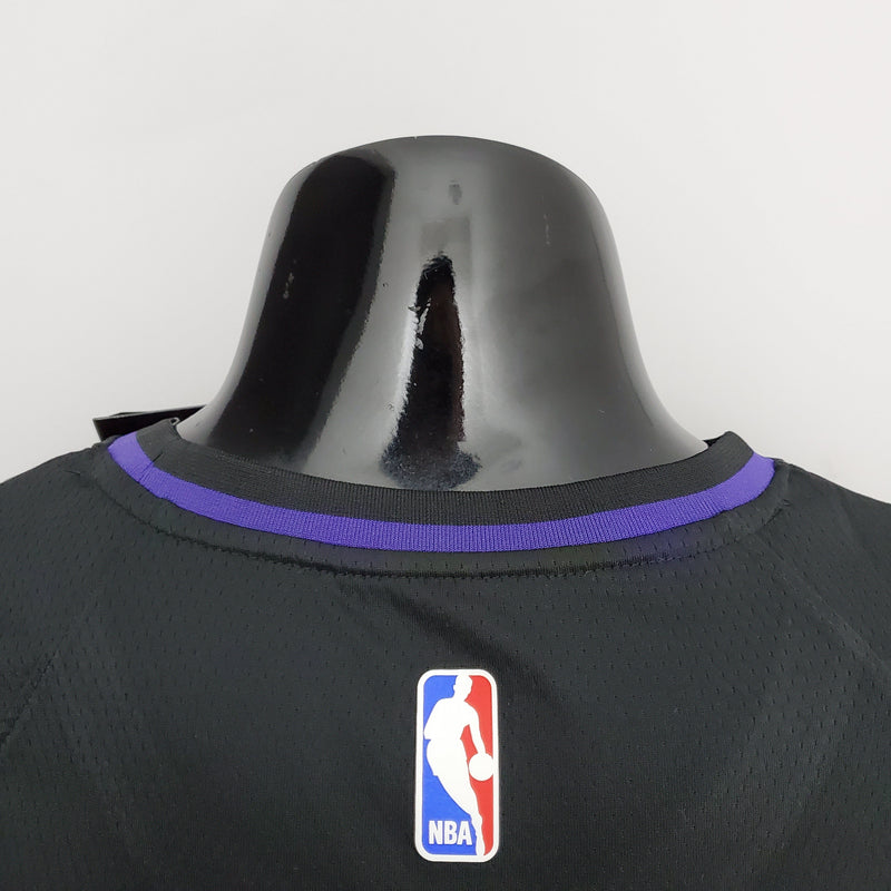 NBA Lakers-Trikot Nr. 6 James Latin Black 75. Jubiläum – 23/24