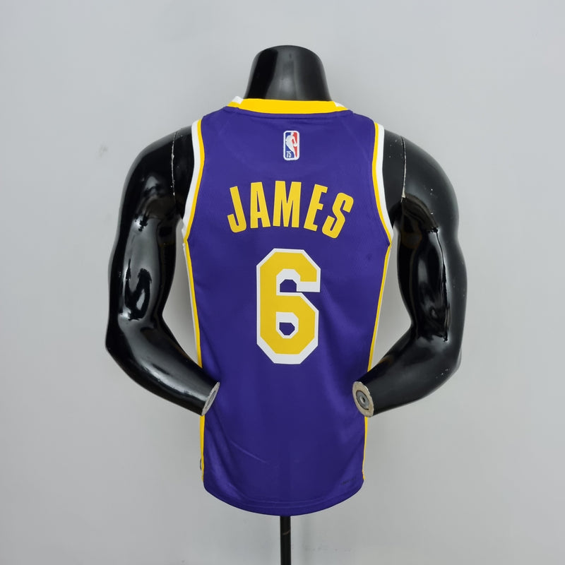 NBA Lakers Trikot Nr. 6 Jordan Purple 75. Jubiläum – 23/24