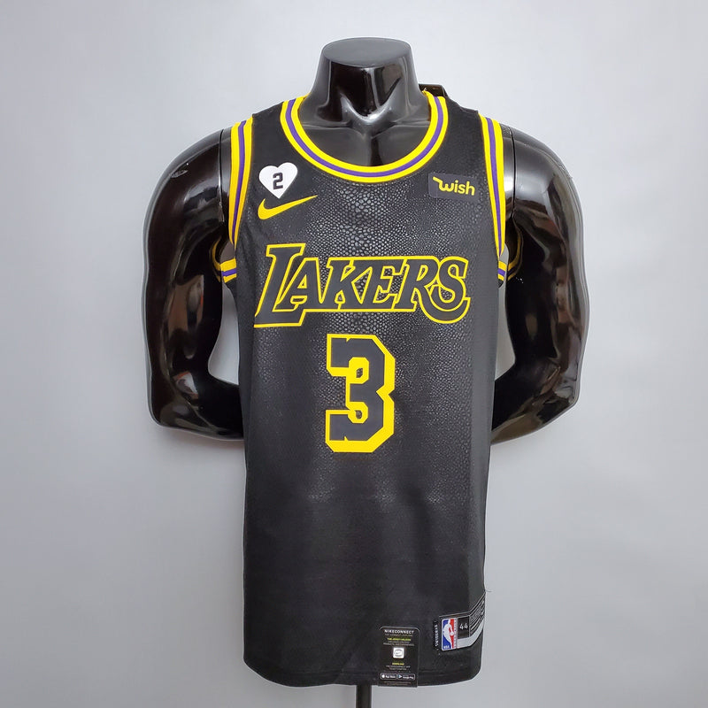 NBA Lakers-Trikot Nr. 3 Davis Snake Print – 23/24