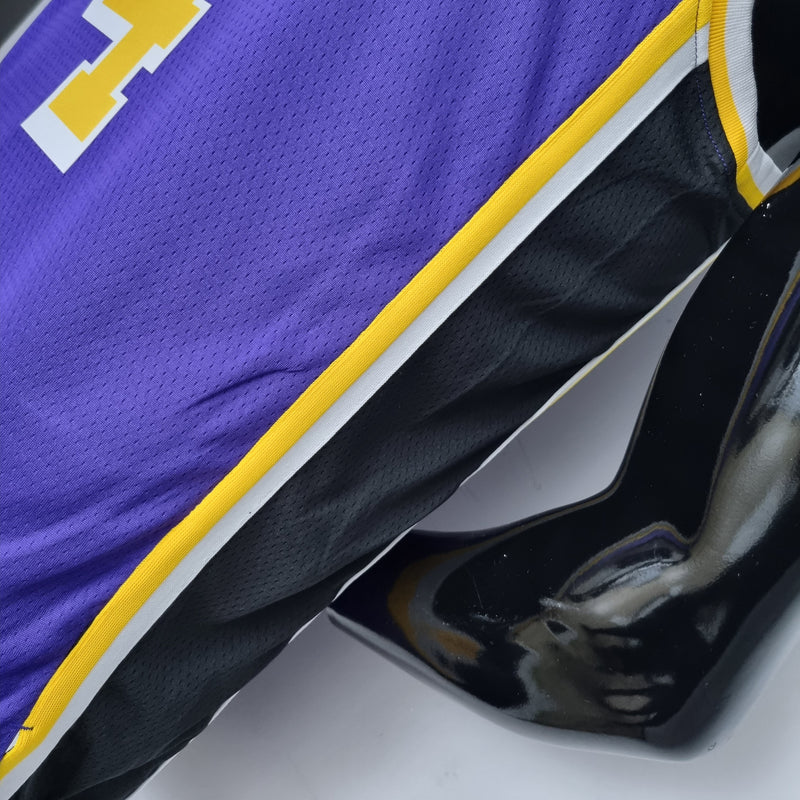 NBA Lakers-Trikot Nr. 4 Rondo Purple 75. Jubiläum – 23/24