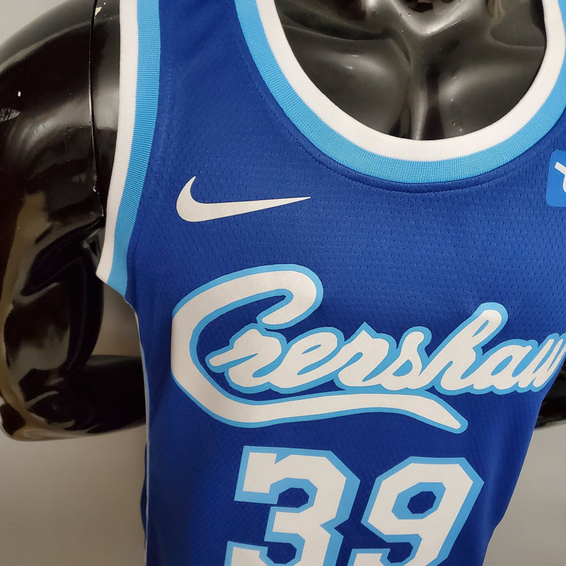 NBA Lakers-Trikot Nr. 39 Howard Crershaw Blau – 23/24