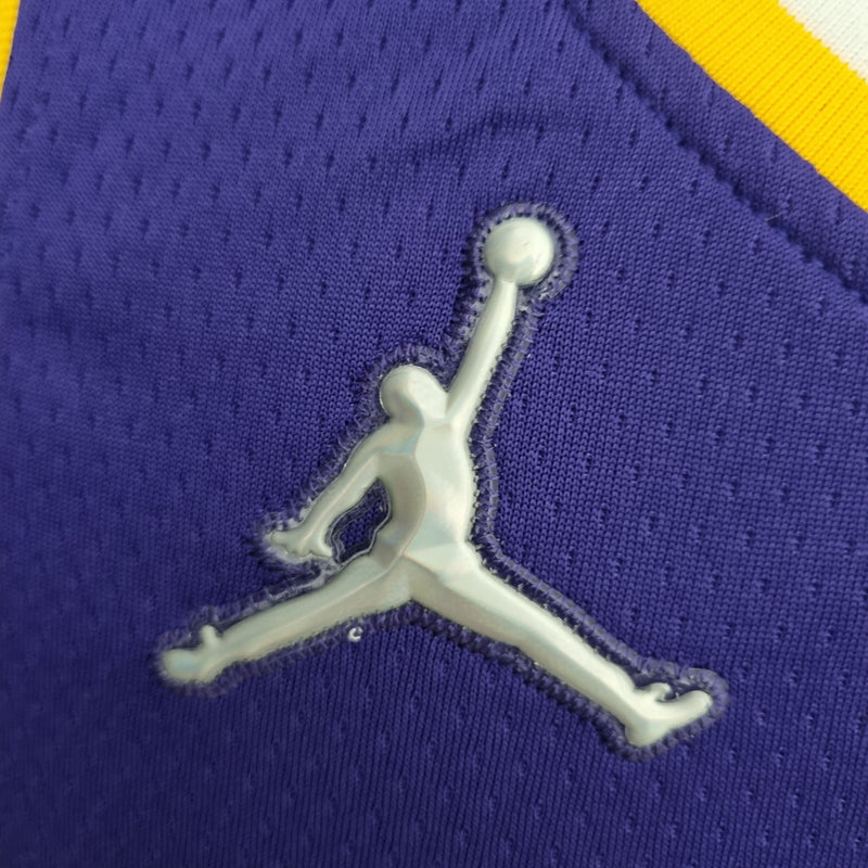 NBA Lakers-Trikot Nr. 4 Rondo Purple 75. Jubiläum – 23/24