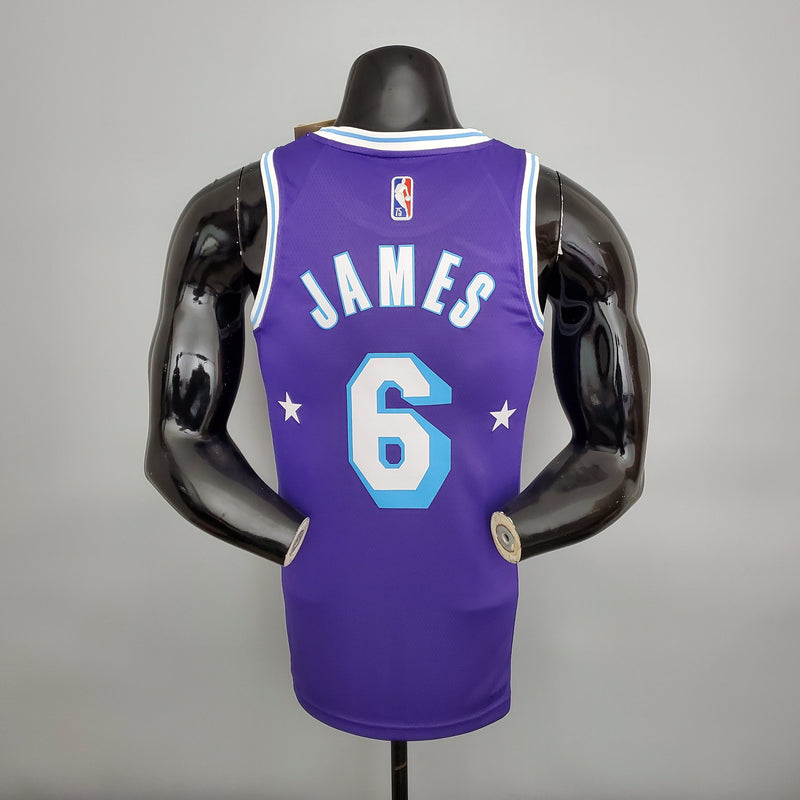 NBA Lakers Trikot Nr. 6 James City Edition Lila – 23/24